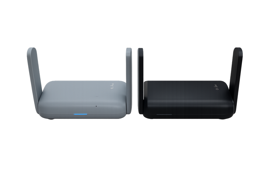 The GL.iNet Beryl AX travel router and GL.iNet A1300 home router